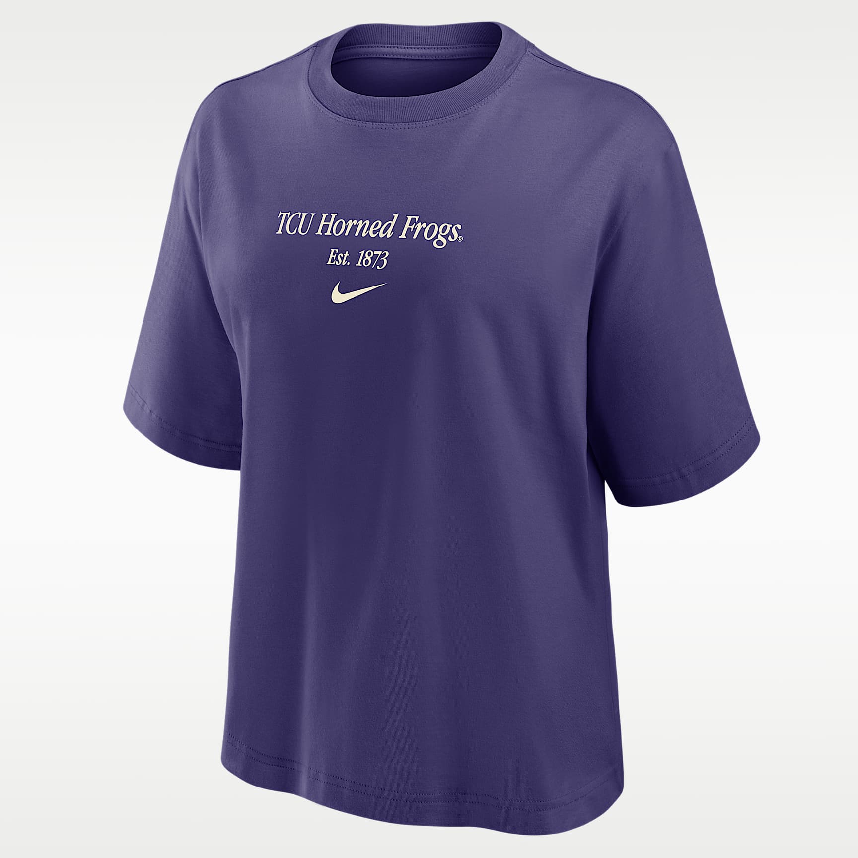TCU Authentics Women's Nike College Boxy T-Shirt. Nike.com